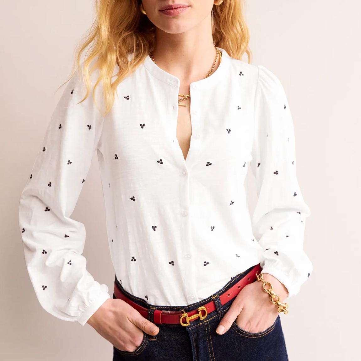 White Marina Cotton Shirt main product photo