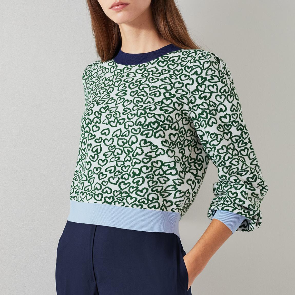 Green/Blue Ruth Printed Jumper main product photo