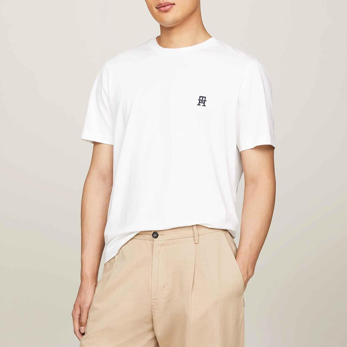 White Crew Neck Cotton T-Shirt main product photo