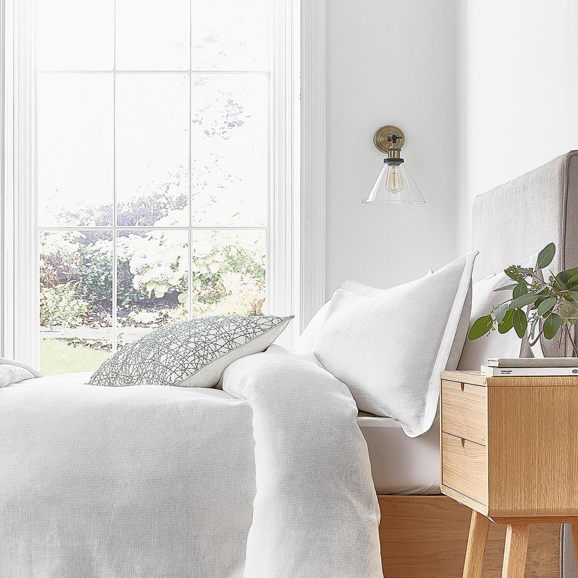 Greta King Duvet Cover, White main product photo