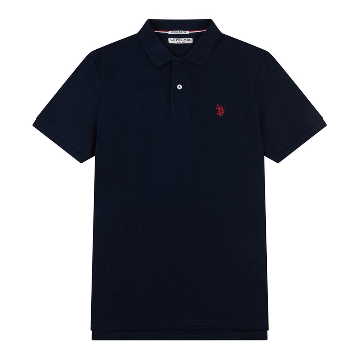Navy Core Pique Cotton Polo main product photo