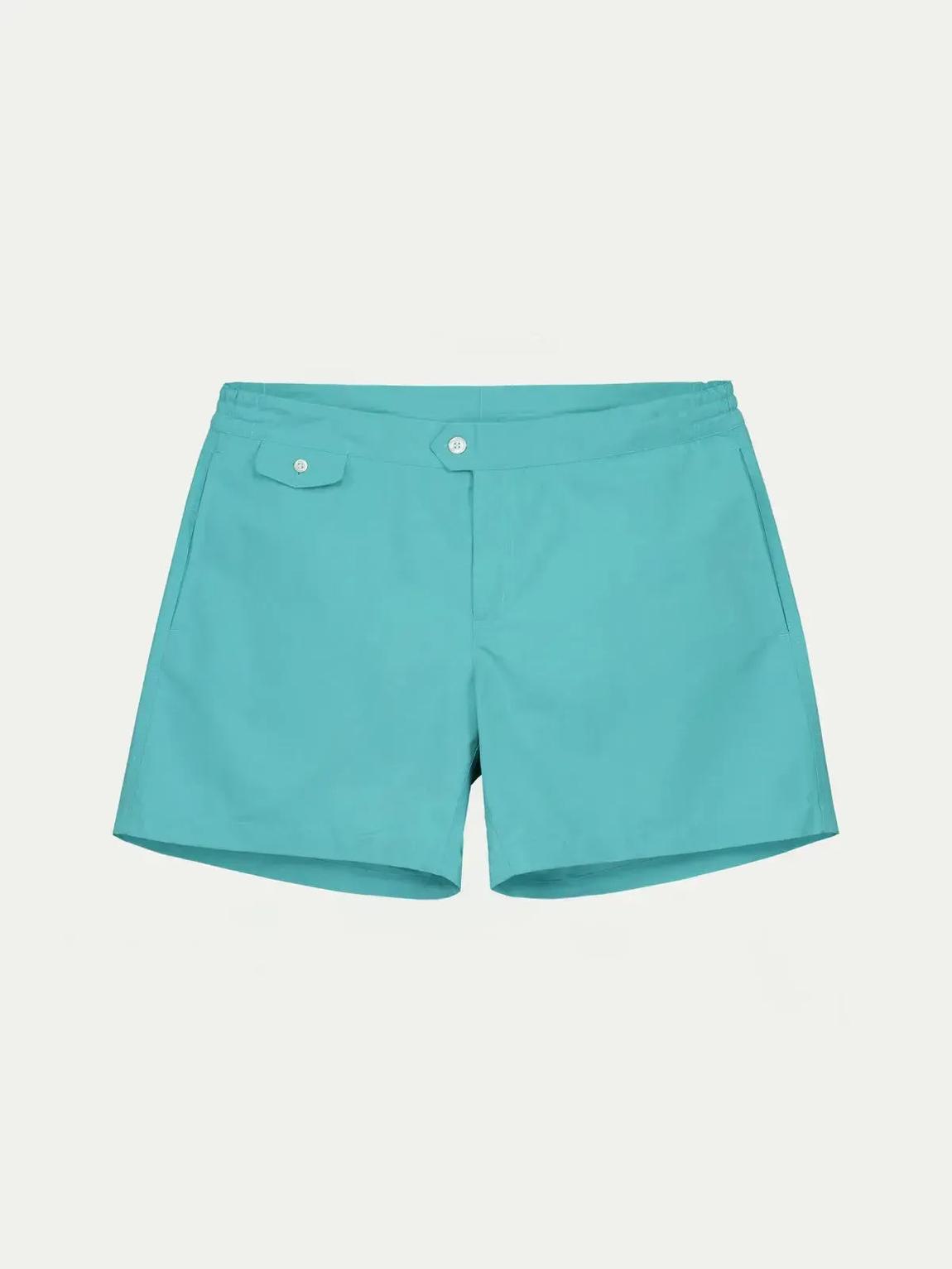 AURELIEN Men's Classic Petrol Swim Shorts - Stylish & Versatile main product photo