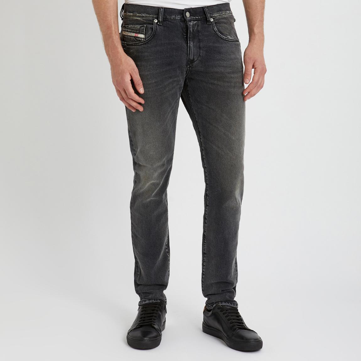 Washed Black D-Strukt Slim Stretch Jeans main product photo