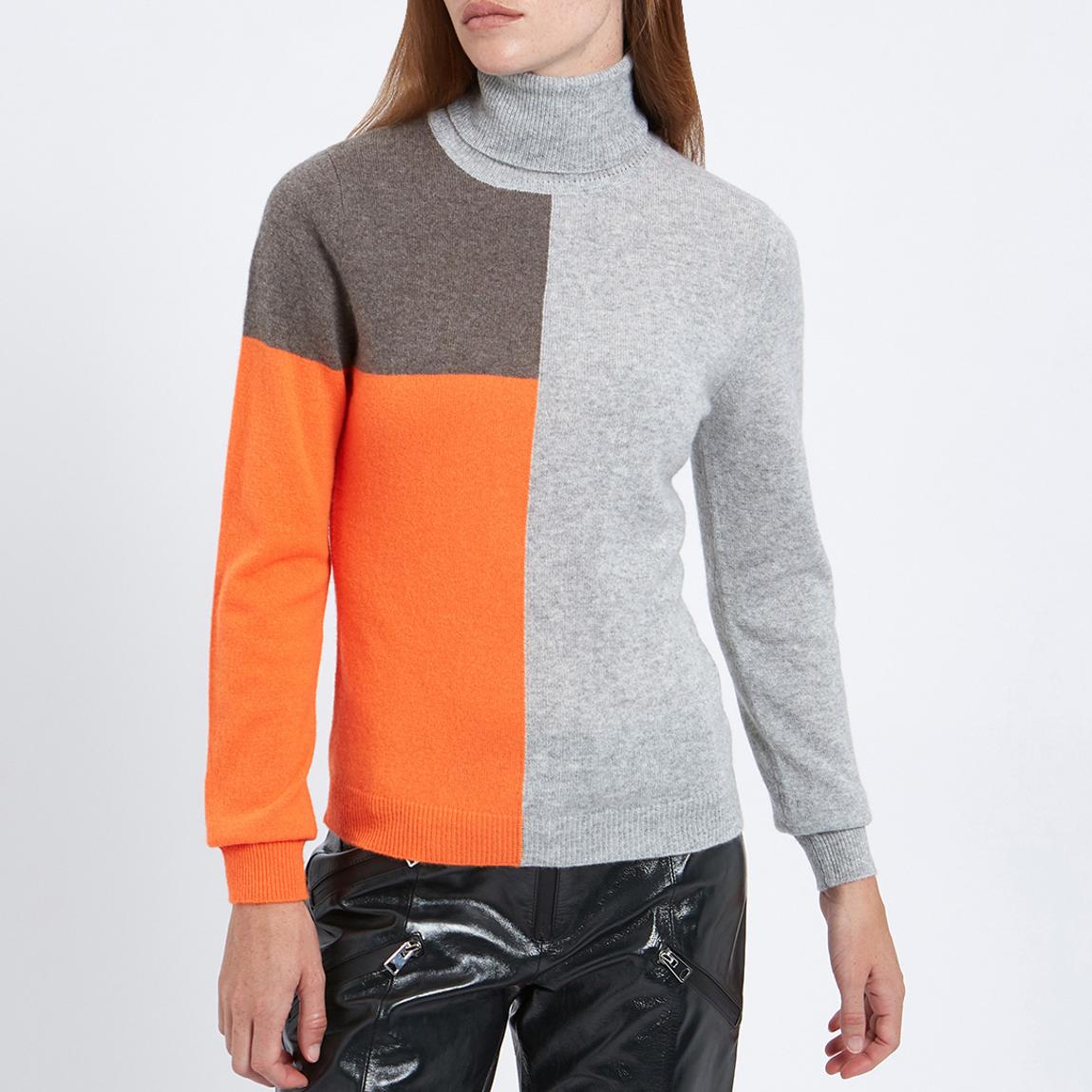 Multi Geo Colourblock Cashmere Jumper main product photo