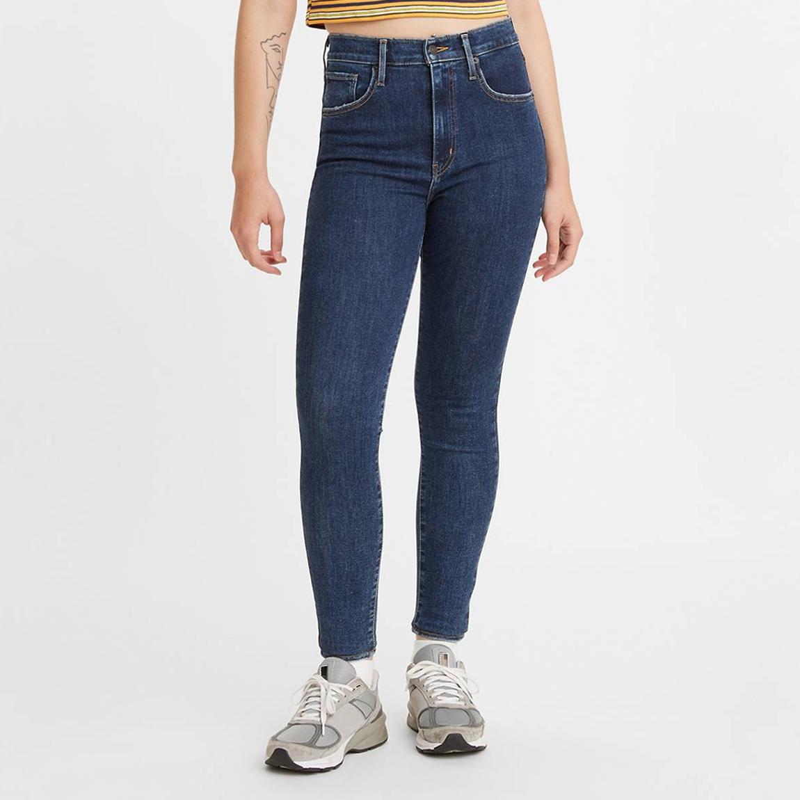 Dark Blue Mile High Super Skinny Stretch Jeans main product photo