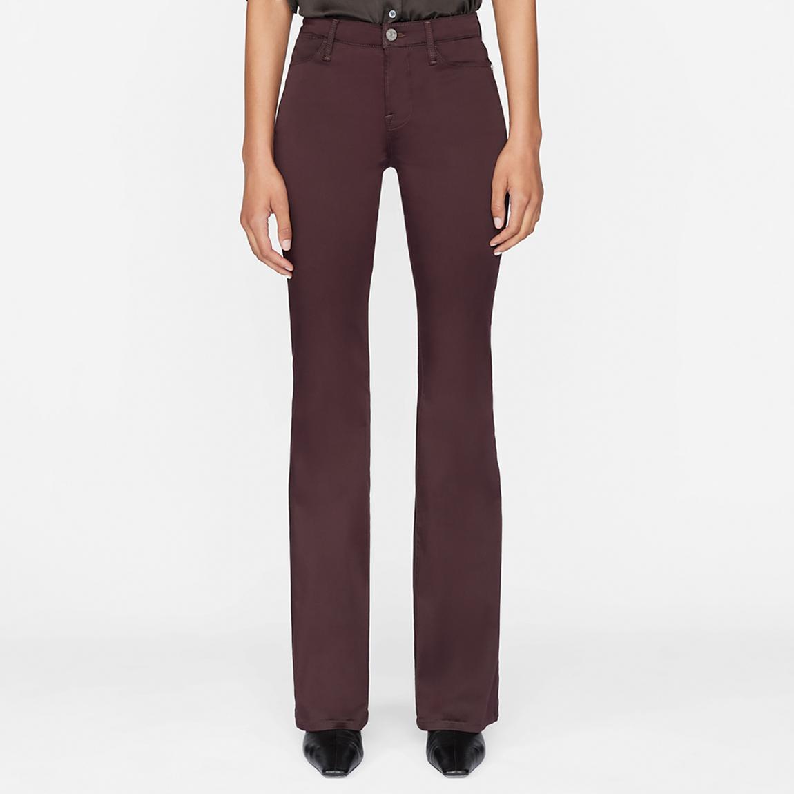 Burgundy Le High Flare Jeans main product photo