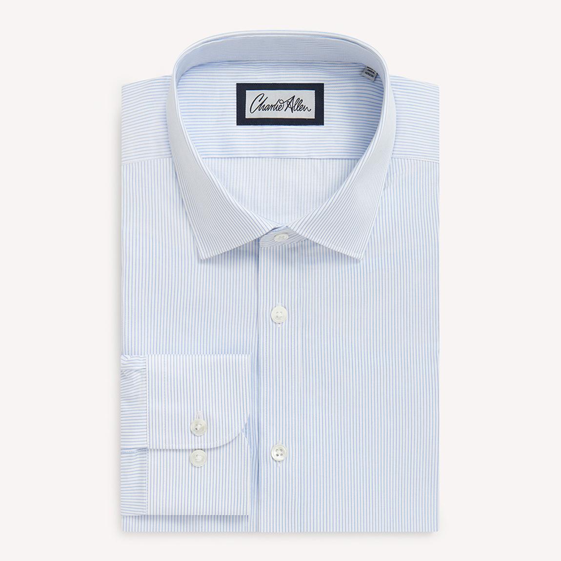 Blue/White Stripe Regular Fit Cotton Shirt main product photo
