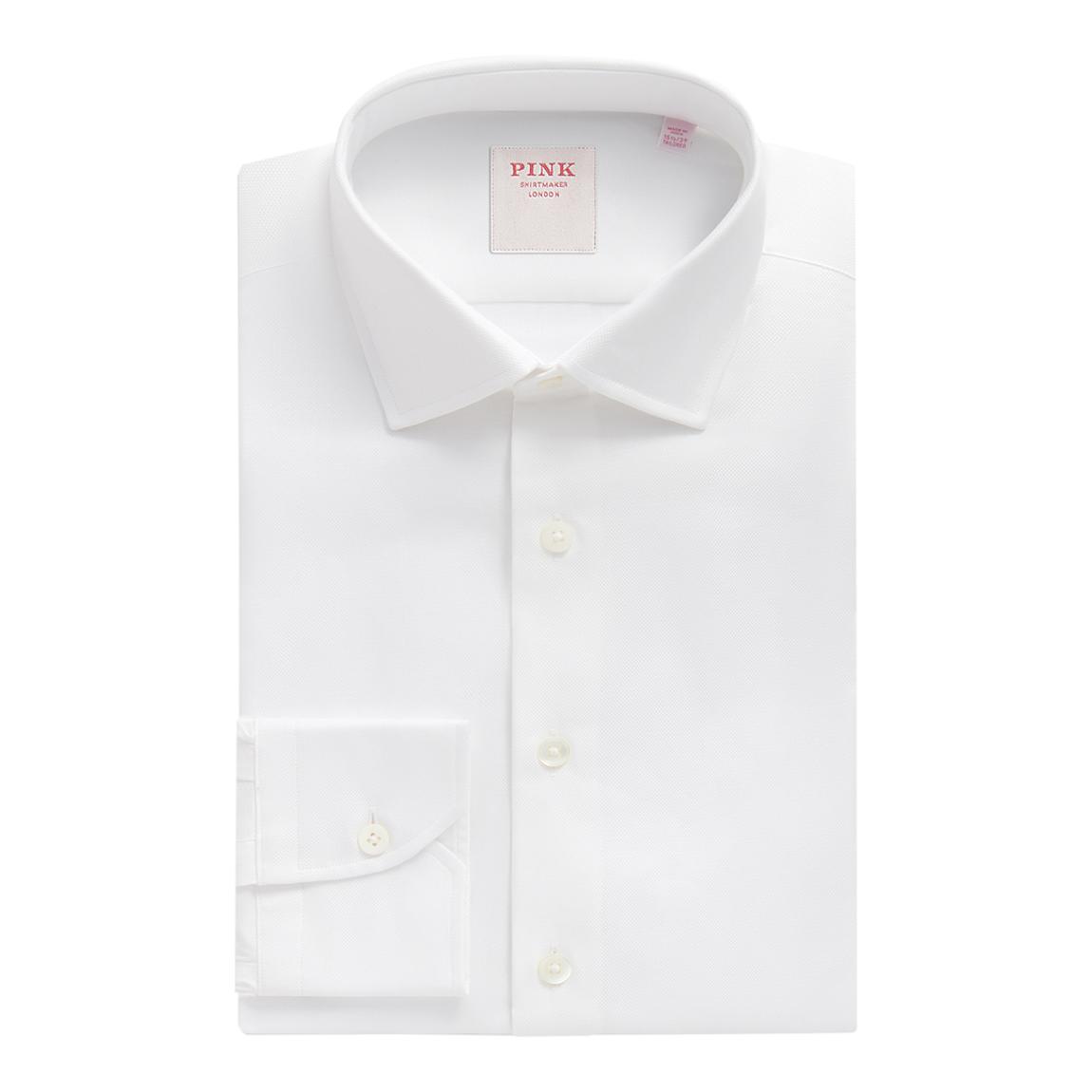 White Royal Oxford Tailored Fit Cotton Shirt main product photo
