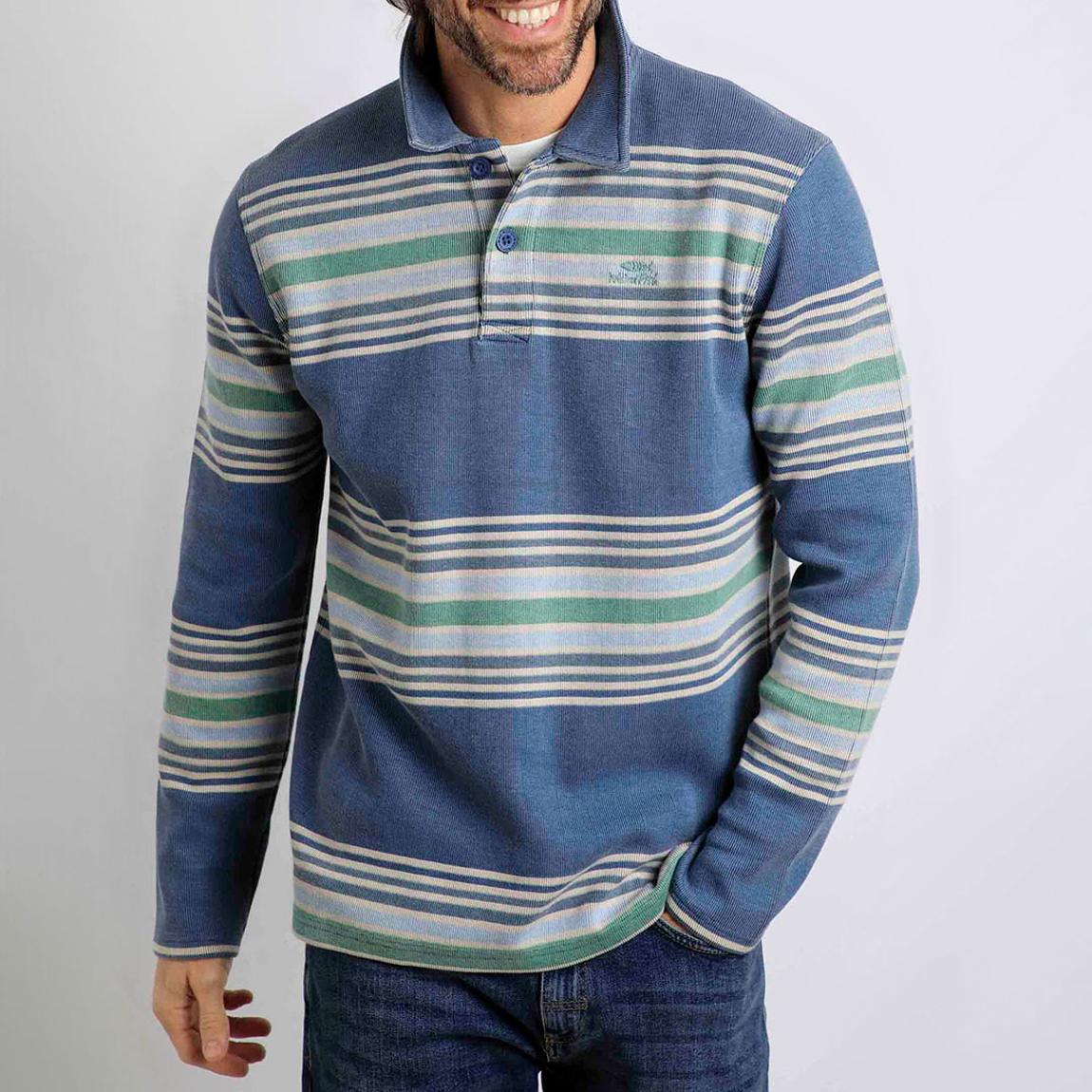 Blue Caudale Stripe Rugby Shirt main product photo