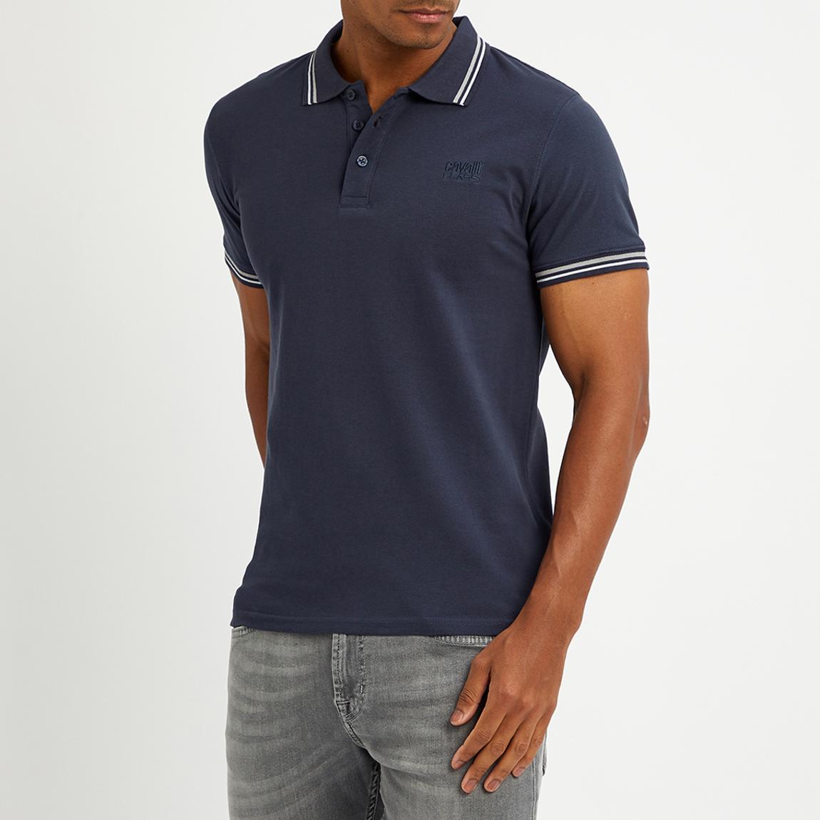 Navy Small Embroidered Polo Top main product photo