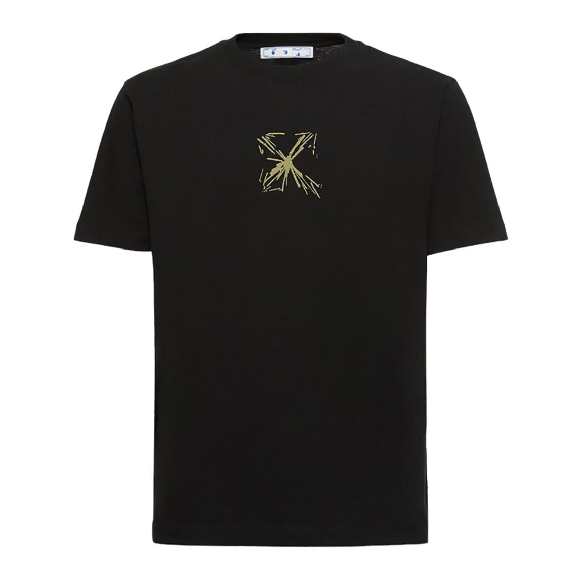 Black Splash Arrow Cotton T-Shirt main product photo