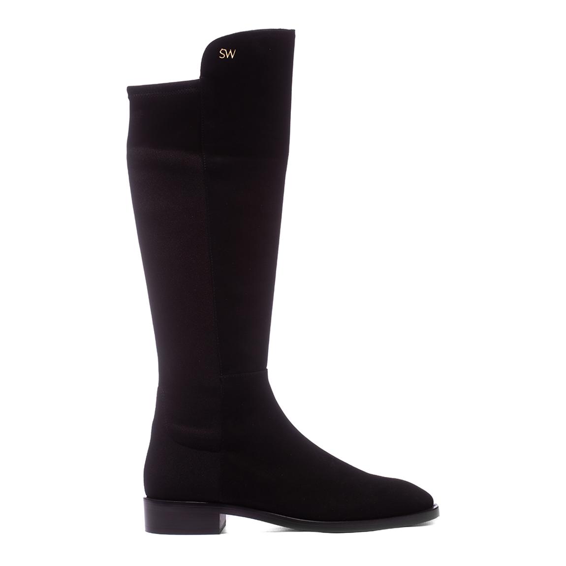 Black Suede Keelan City To The Knee Boots main product photo