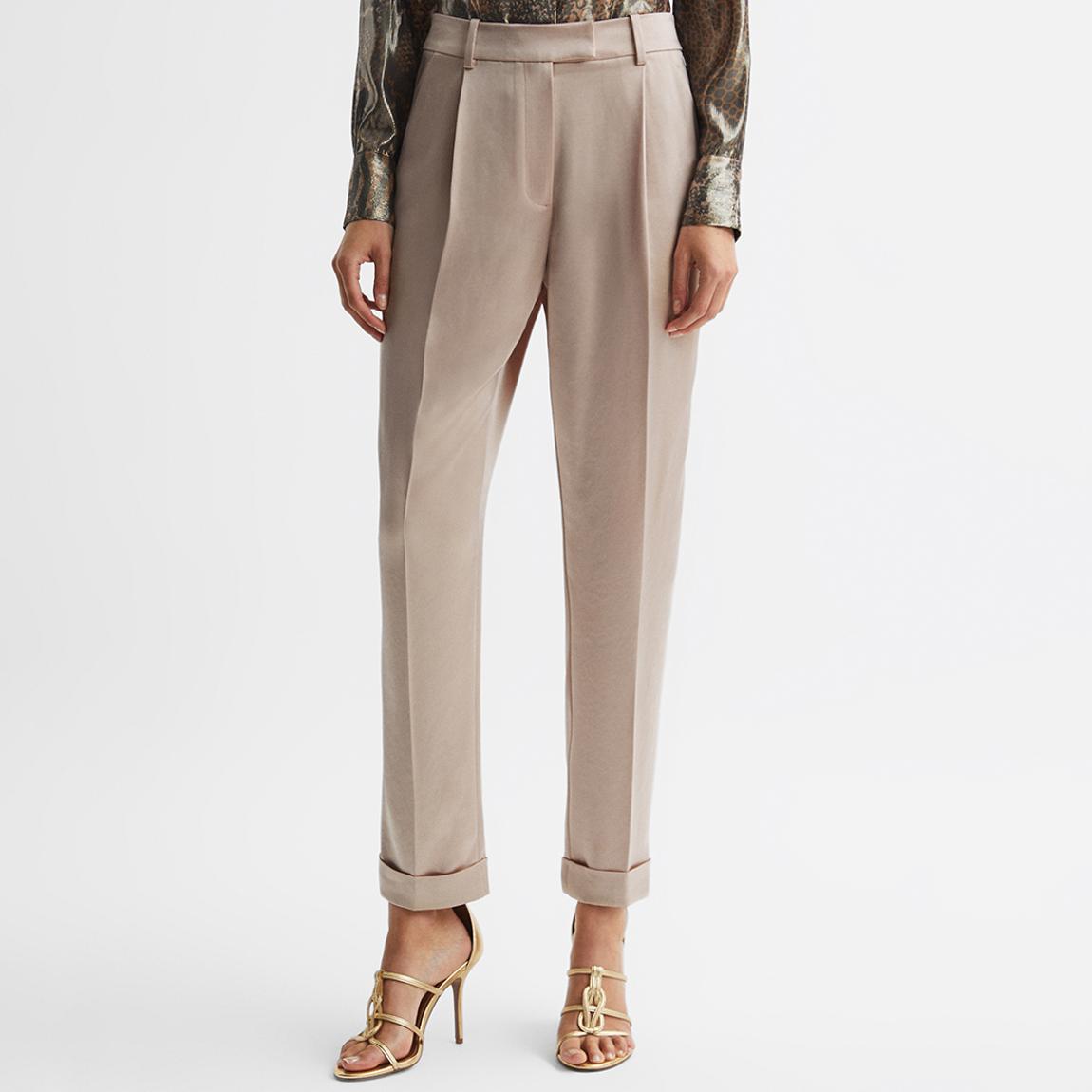 Champagne Celia Satin Trousers main product photo