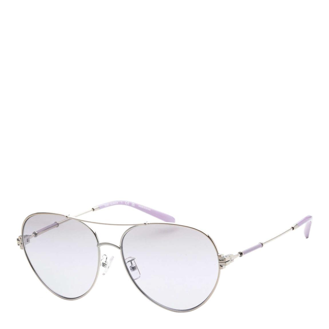 Women's Silver Tory Burch Sunglasses 58mm main product photo