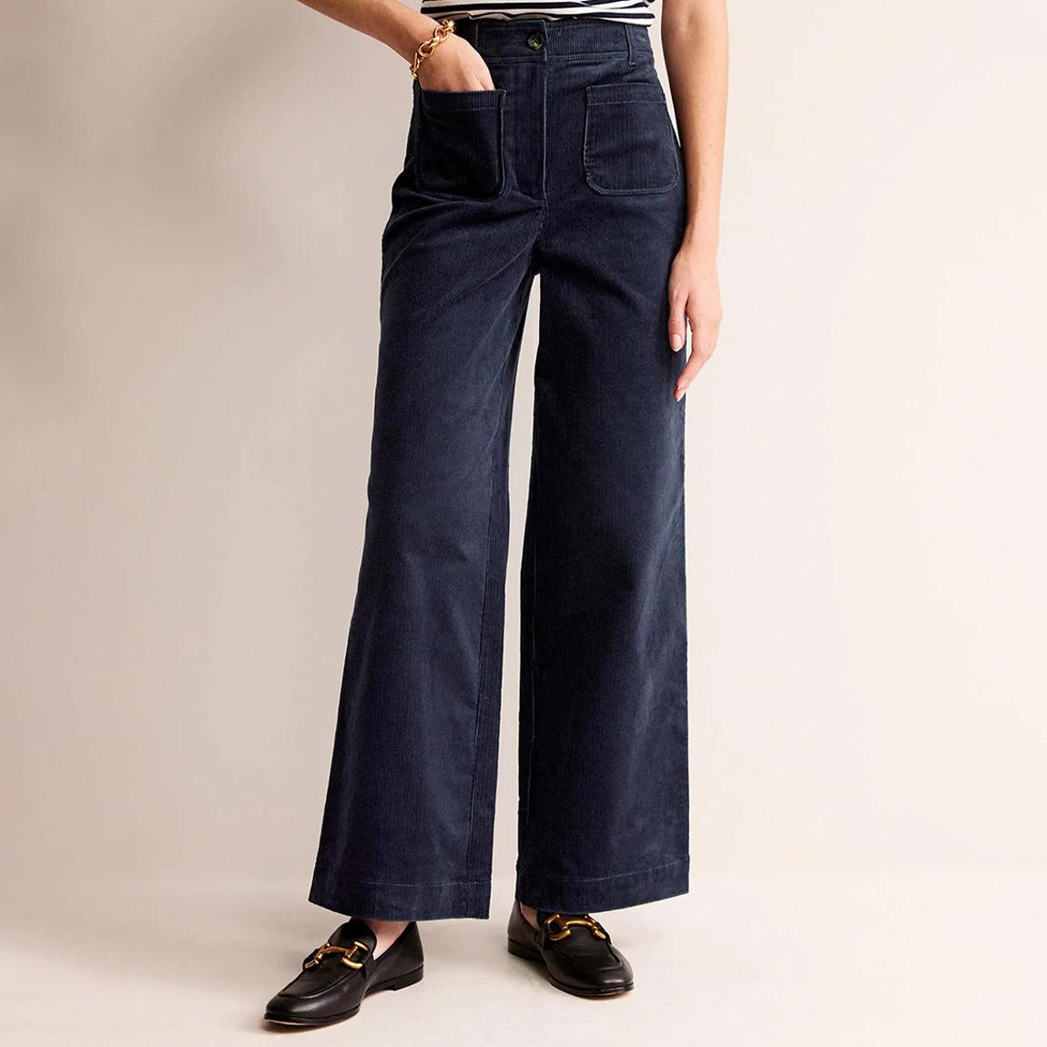 Navy Westbourne Corduroy Trousers main product photo