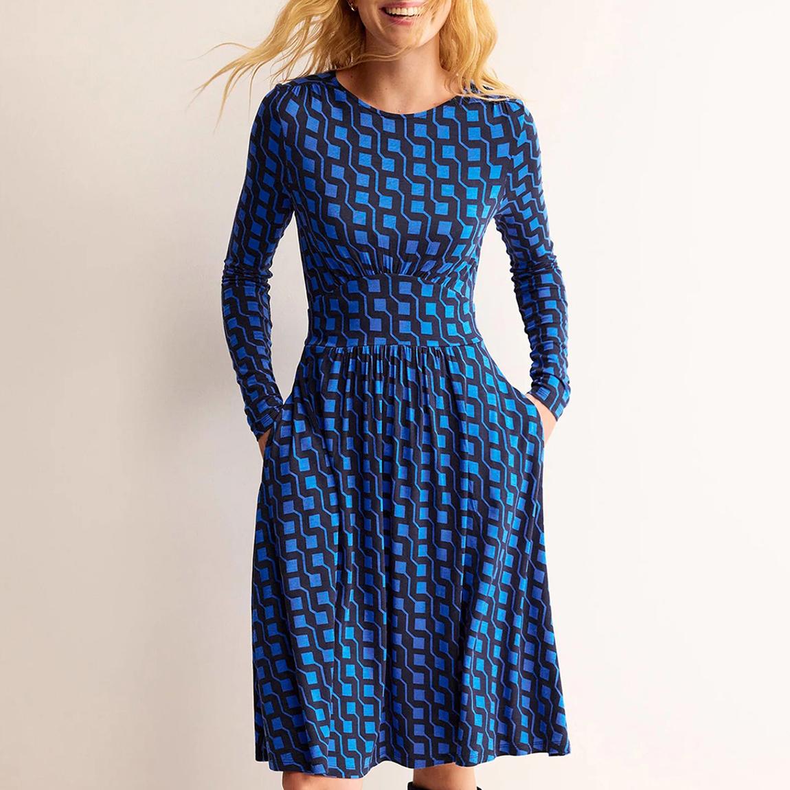 blue lace cami dress Semi-Sheer Midnight Garden Lace Up Cami Long Dress