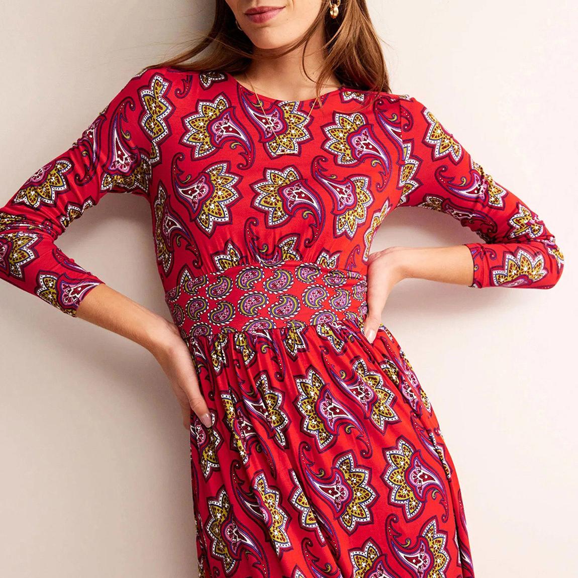 knee length dresses for ladies Thea Velvet Midi Dress-Viola