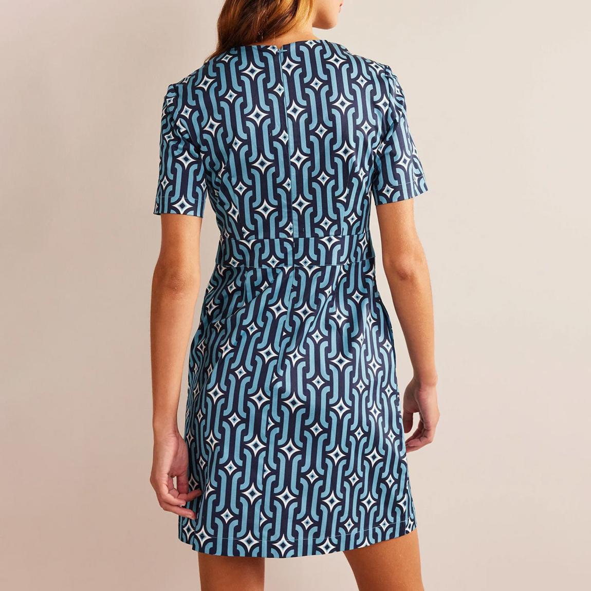 boden cotton mini shift dress Boden Women's Eda Cotton Shift Dress in Blue