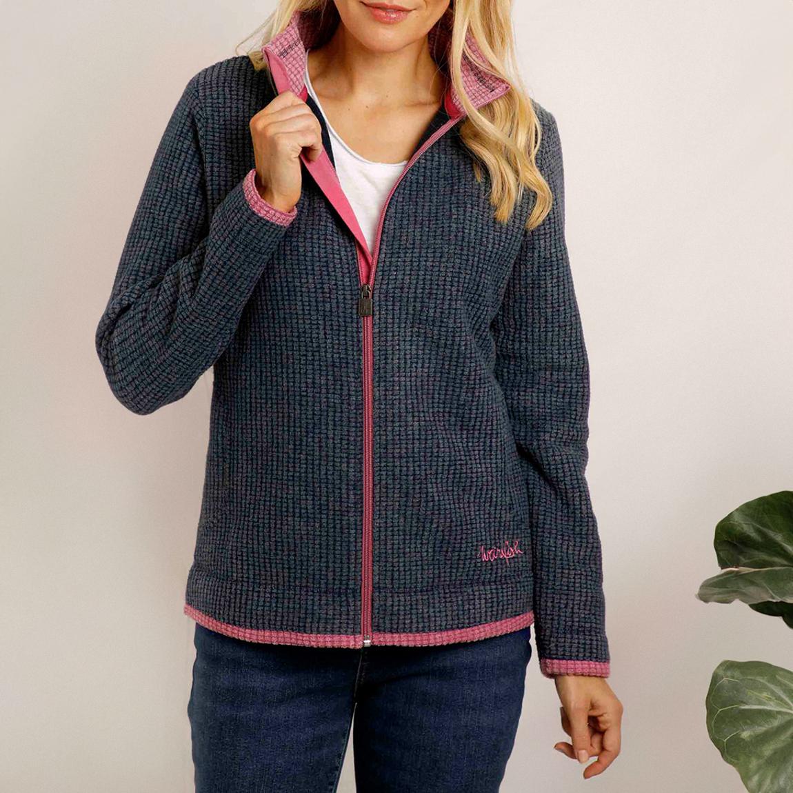 Navy Ariana Full Zip Fleece main product photo
