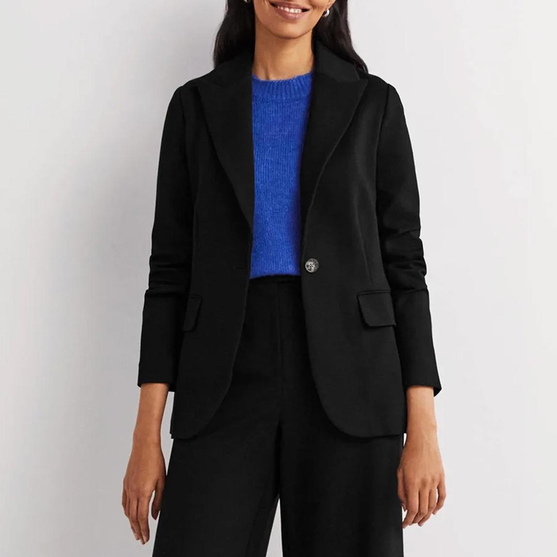 Black Unlined Jersey Blazer main product photo