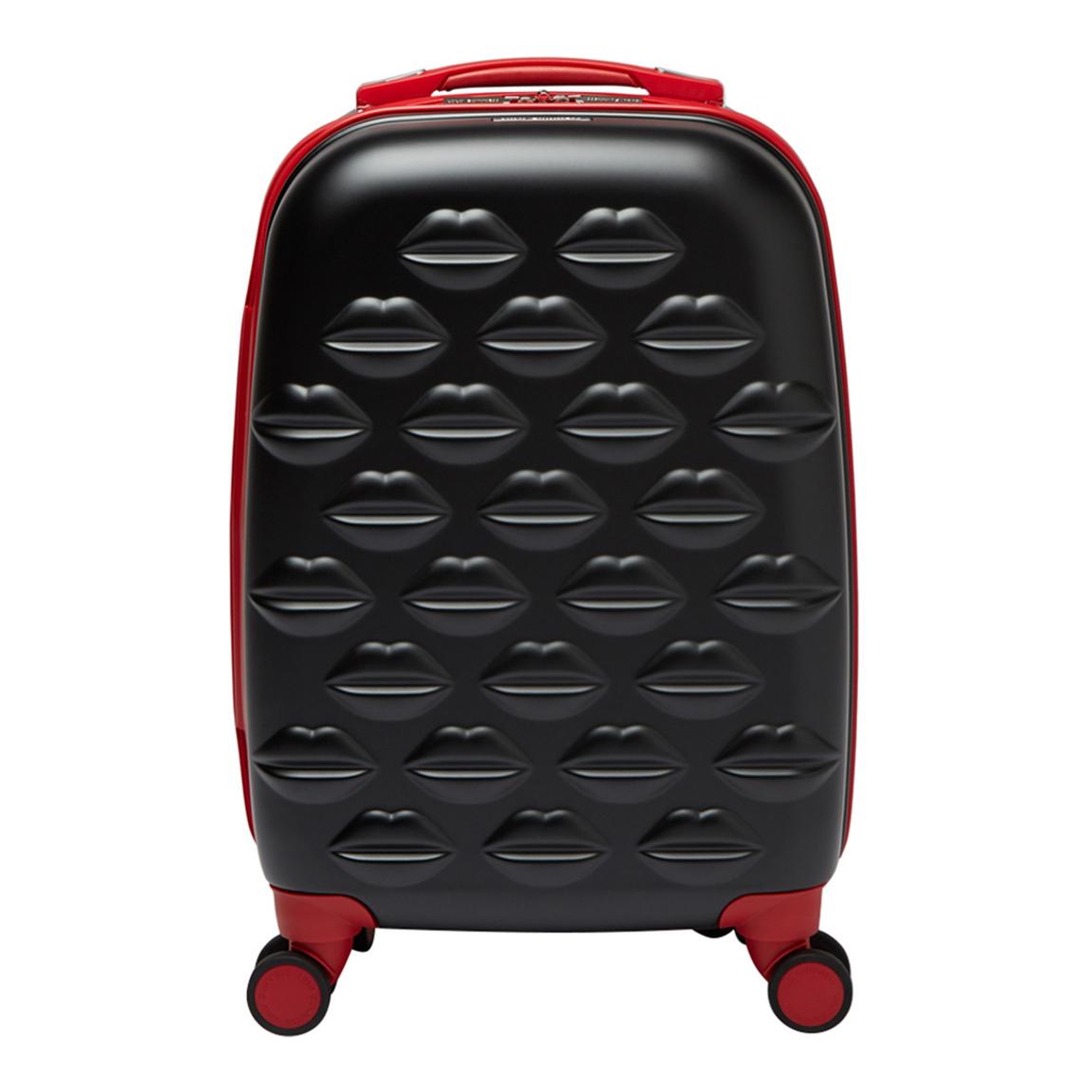 Black Red Lips Cabin Suitcase main product photo