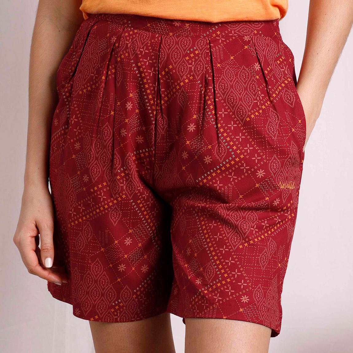 Red Sundance Printed Shorts main product photo