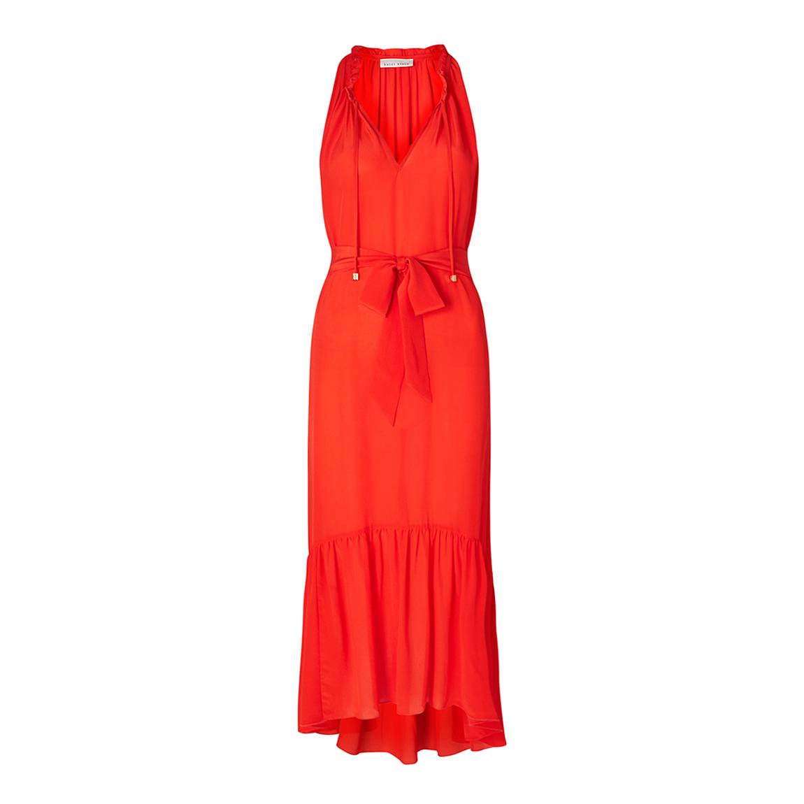 Red Frill Midi Dress main product photo