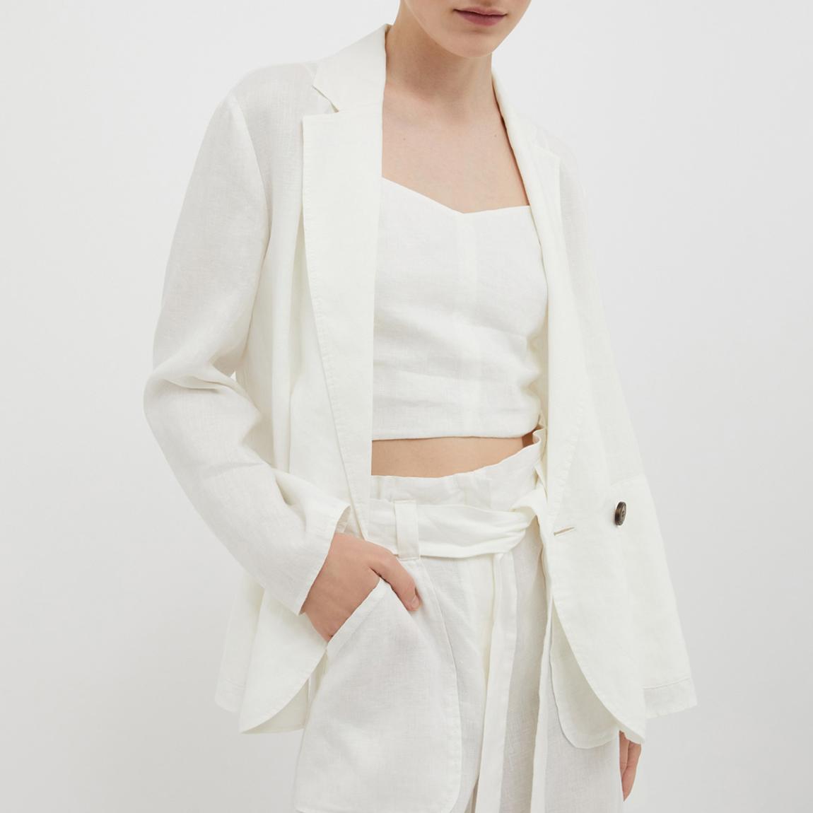 White Disporre Button Blazer main product photo