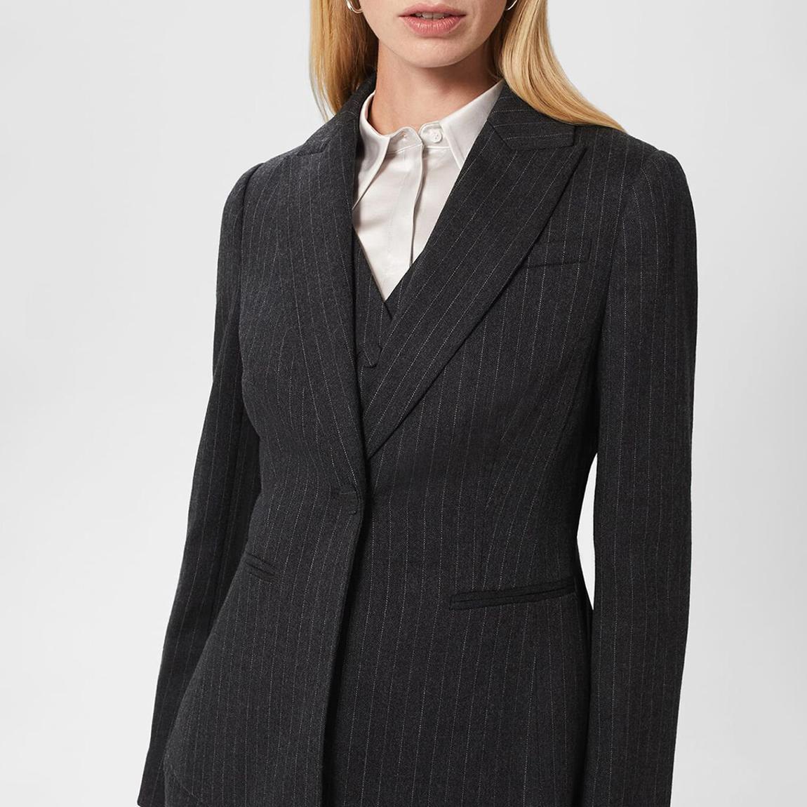 Dark Grey Chelsea Wool Blazer main product photo