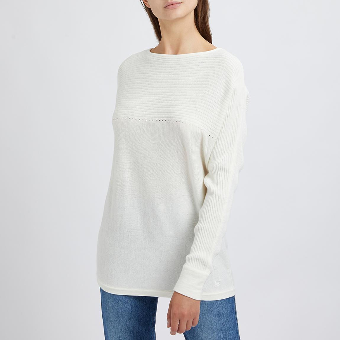 Ivory Batwing Knitted Jumper main product photo