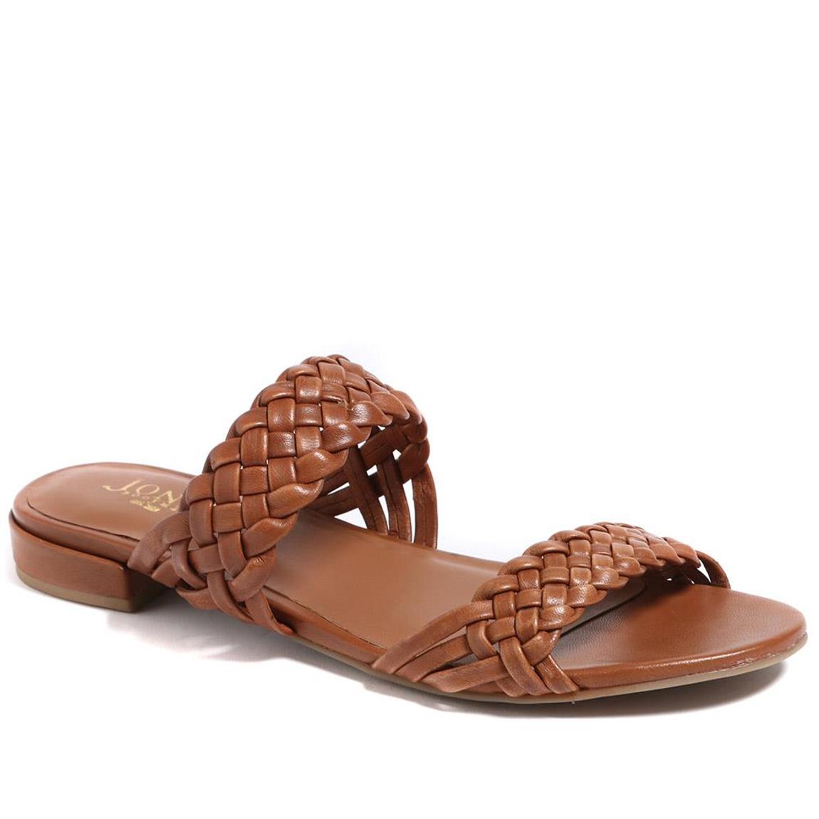 Women's Tan Madena Woven Flat Sandals main product photo