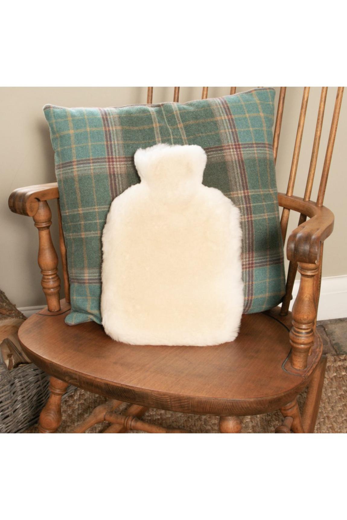 White Sheepskin Hot Water Bottle main product photo