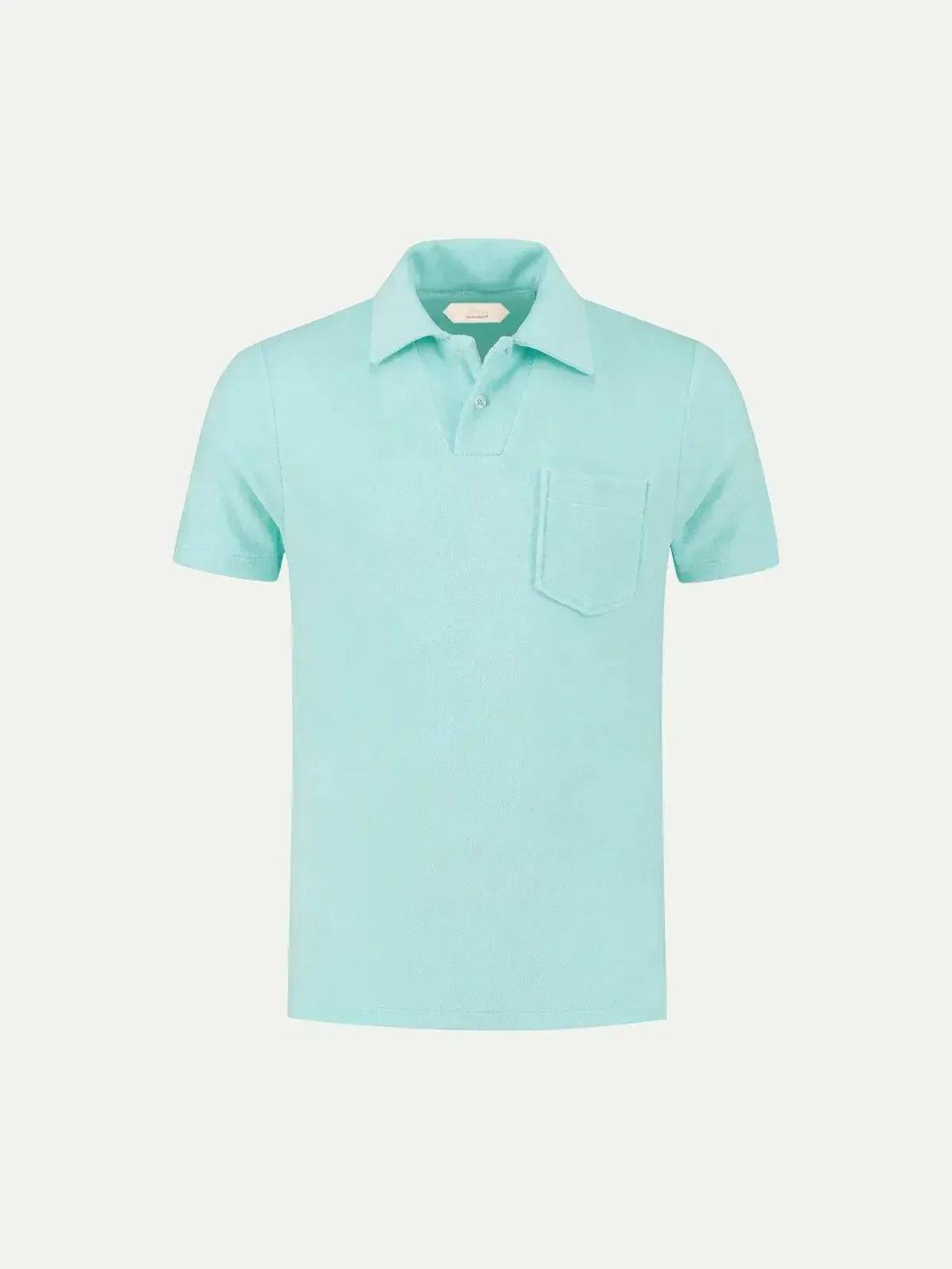 Aurelien Mint Terry Polo Shirt 2 - Luxurious Comfort and Style main product photo