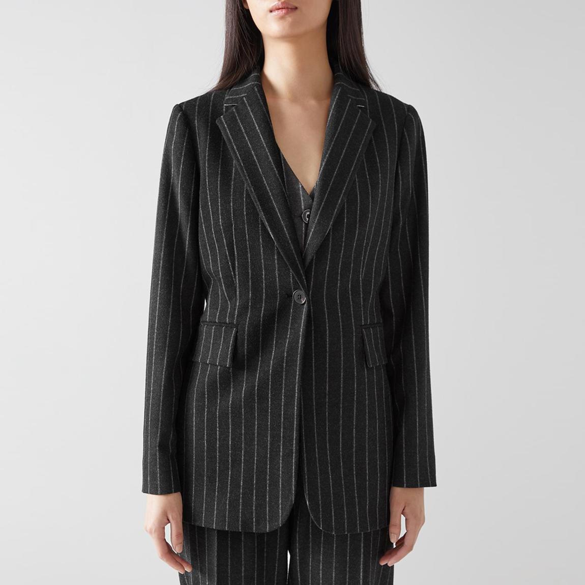 Grey Pin Stripe Nicholson Blazer main product photo