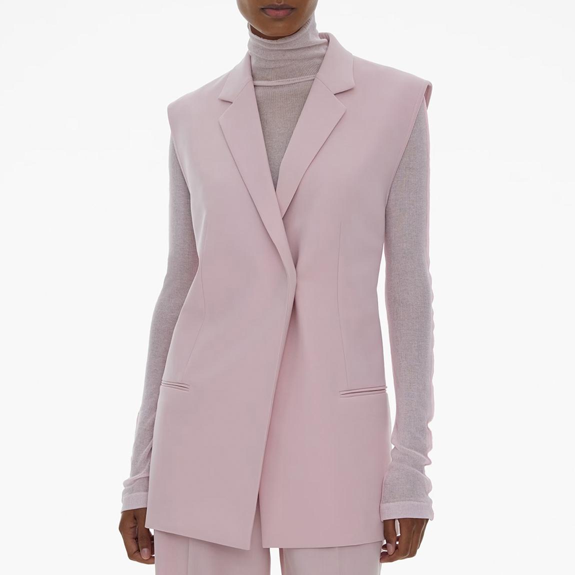 Pale Pink Sleeveless Blazer main product photo