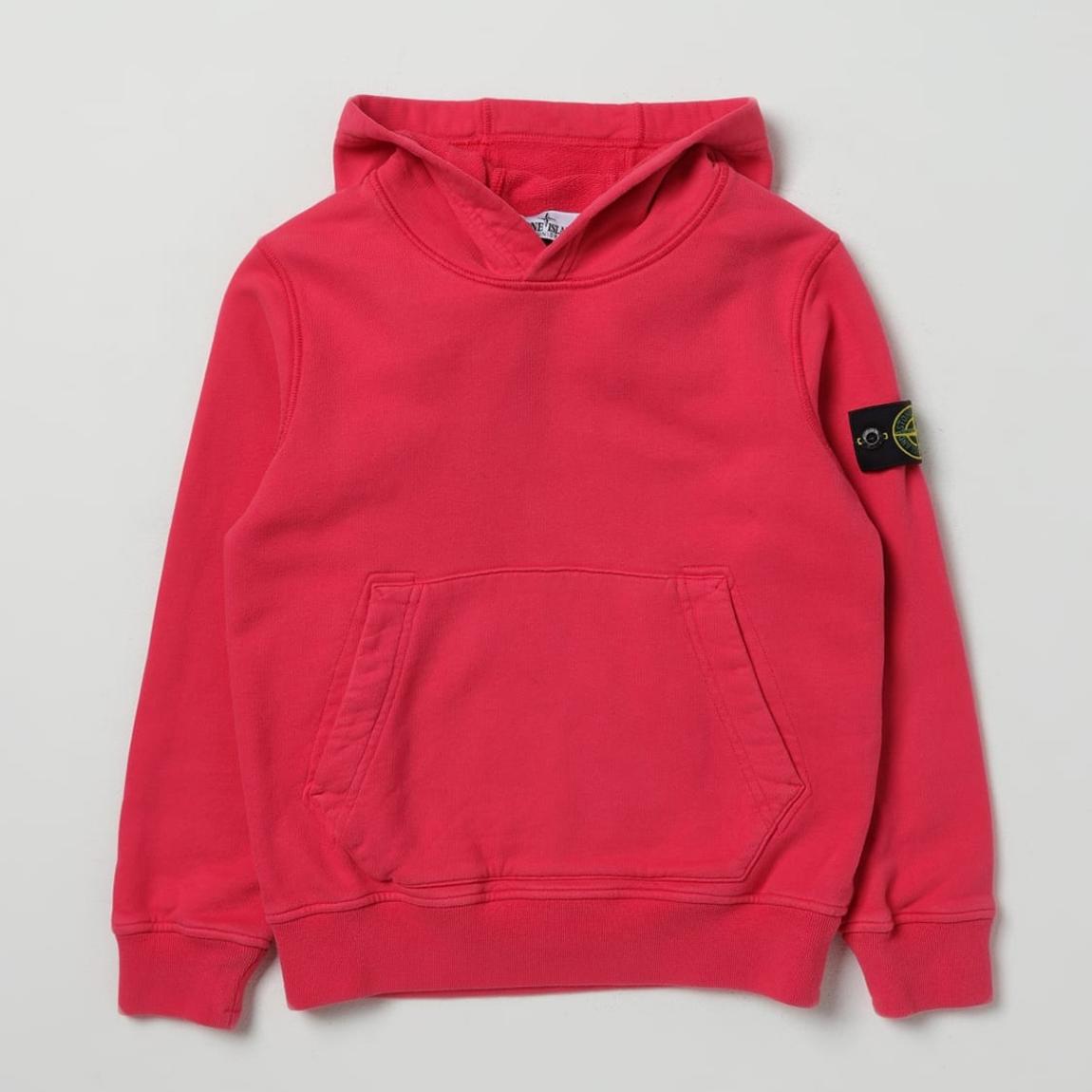 Red Brushed Cotton Fleece Hoodie main product photo