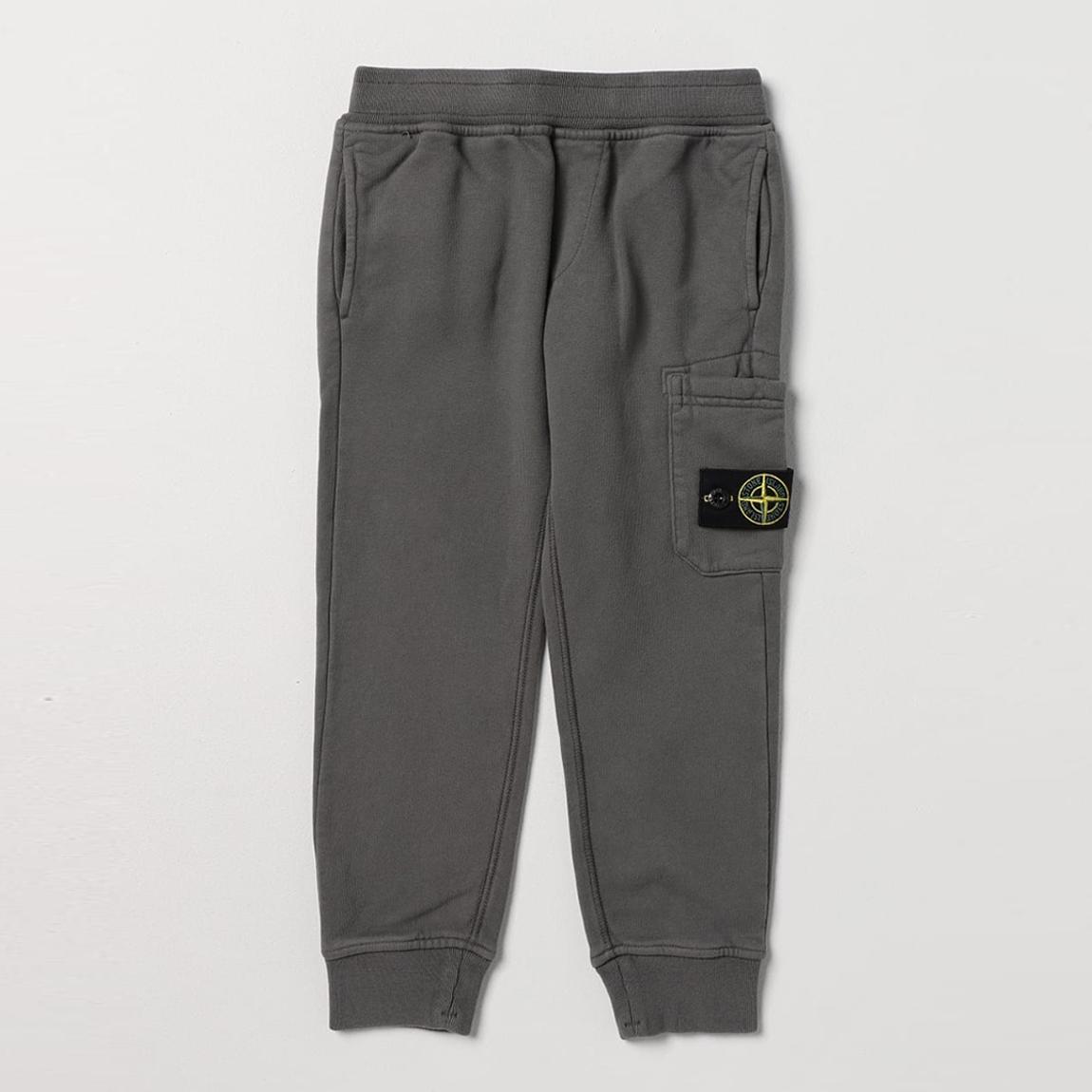 Dark Grey Fleece Cotton Cargo Joggers main product photo
