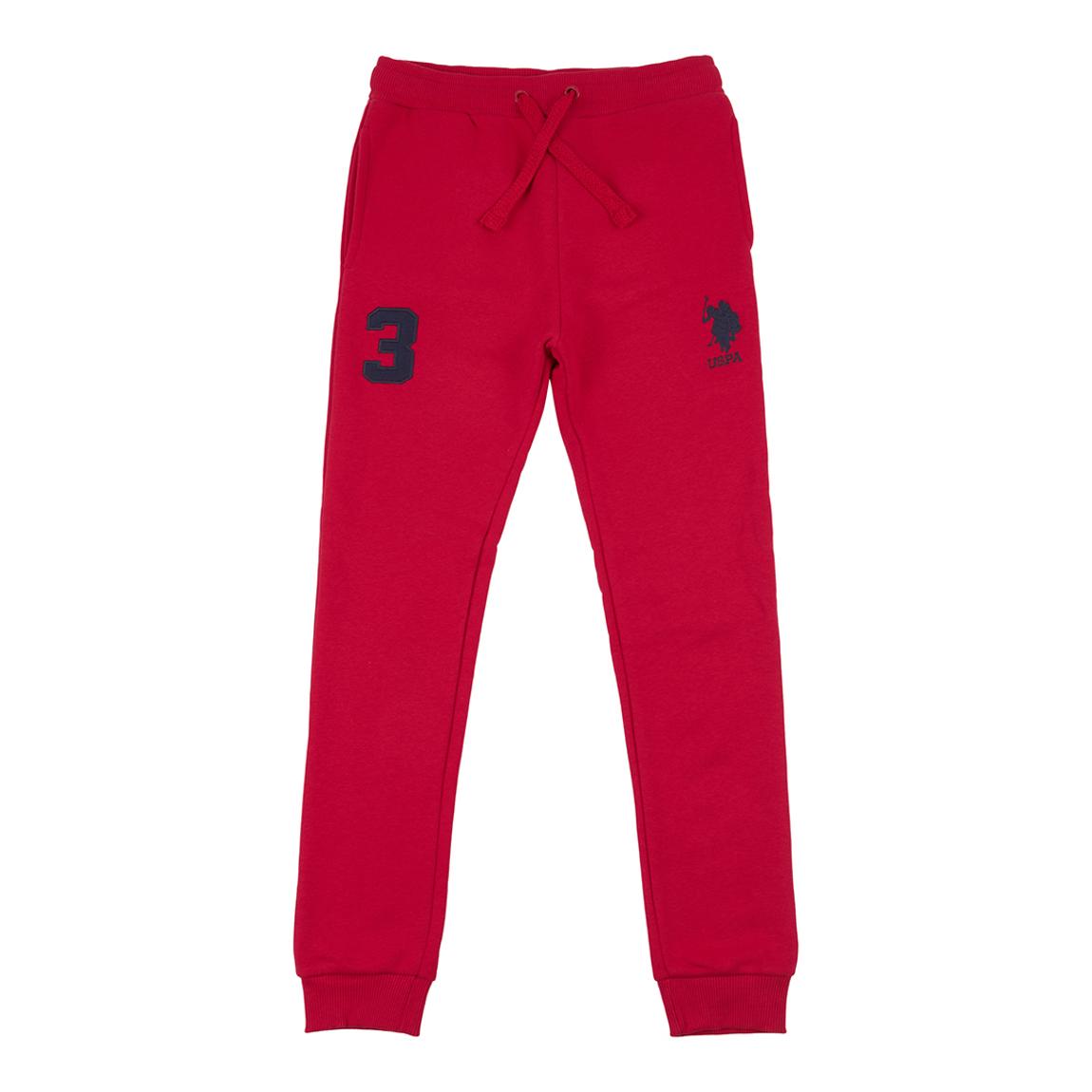 Younger Boy's Red Player 3 Cotton Blend Joggers main product photo