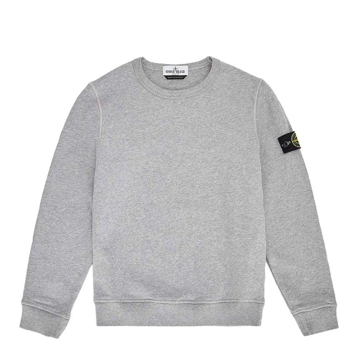 Grey Crew Neck Cotton Fleece Sweatshirt main product photo