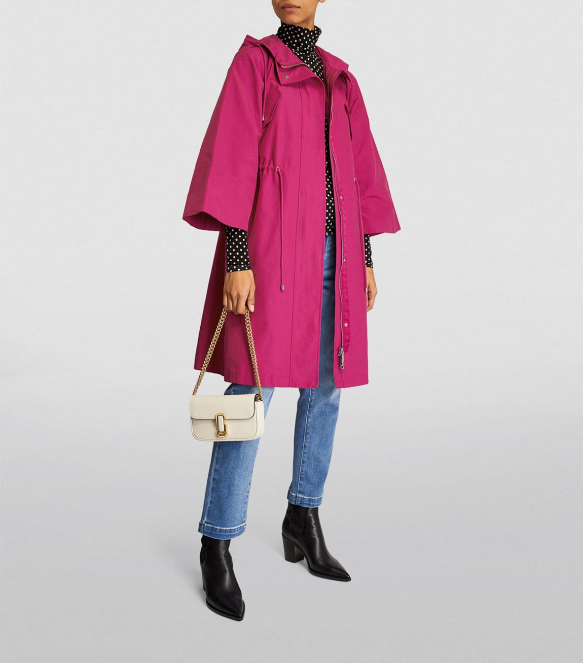 Pink Dicitura Cotton Blend Coat main product photo