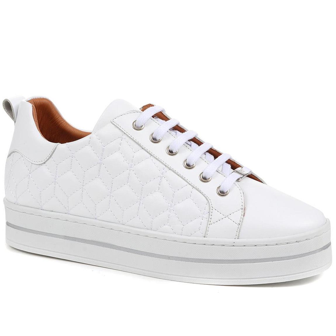 Alexandrite Leather Quilted Trainers main product photo