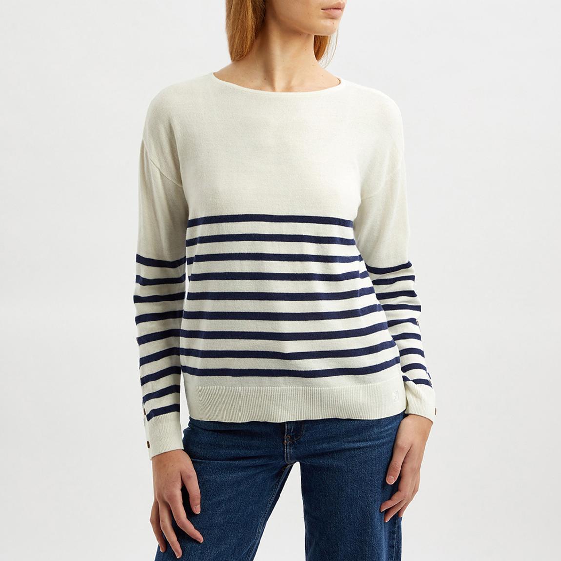 Navy/White Breton Batwing Jumper main product photo