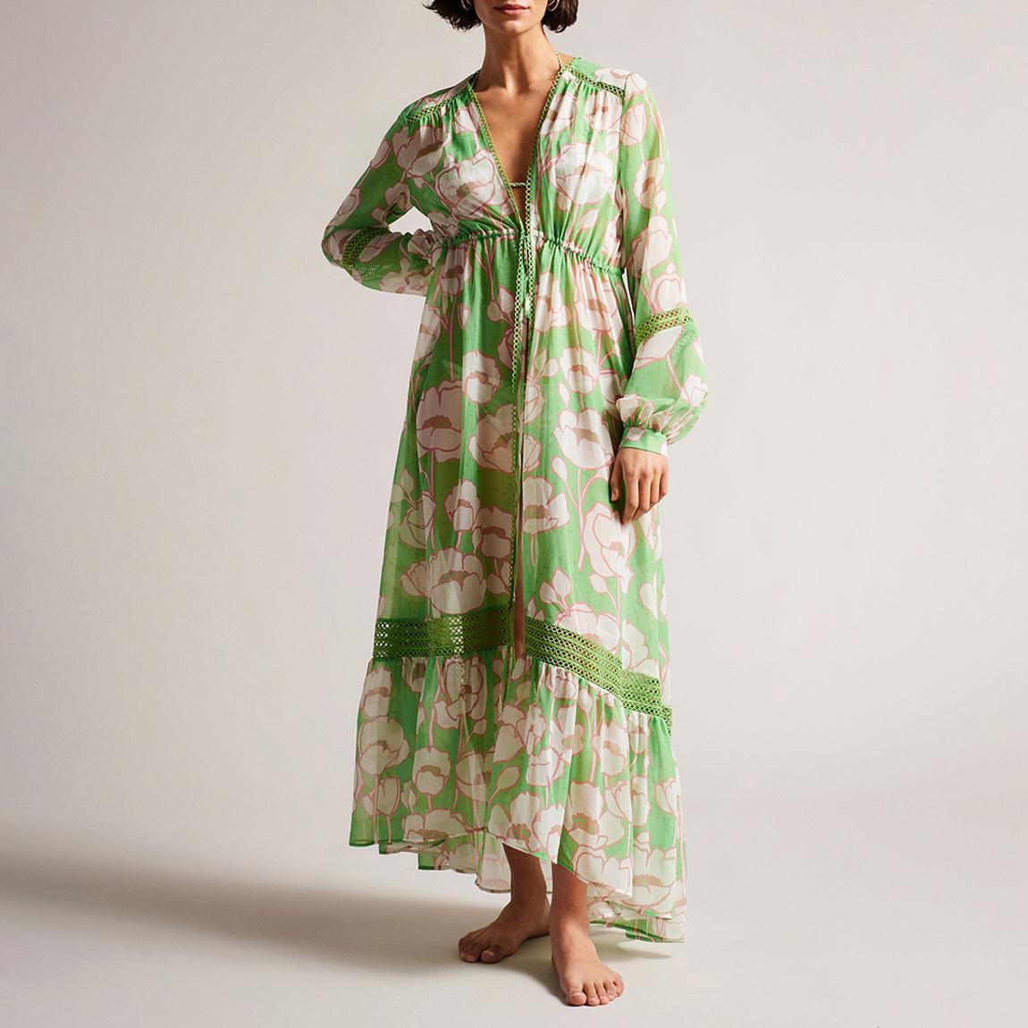 green semi formal dress Kiki Satin Maxi