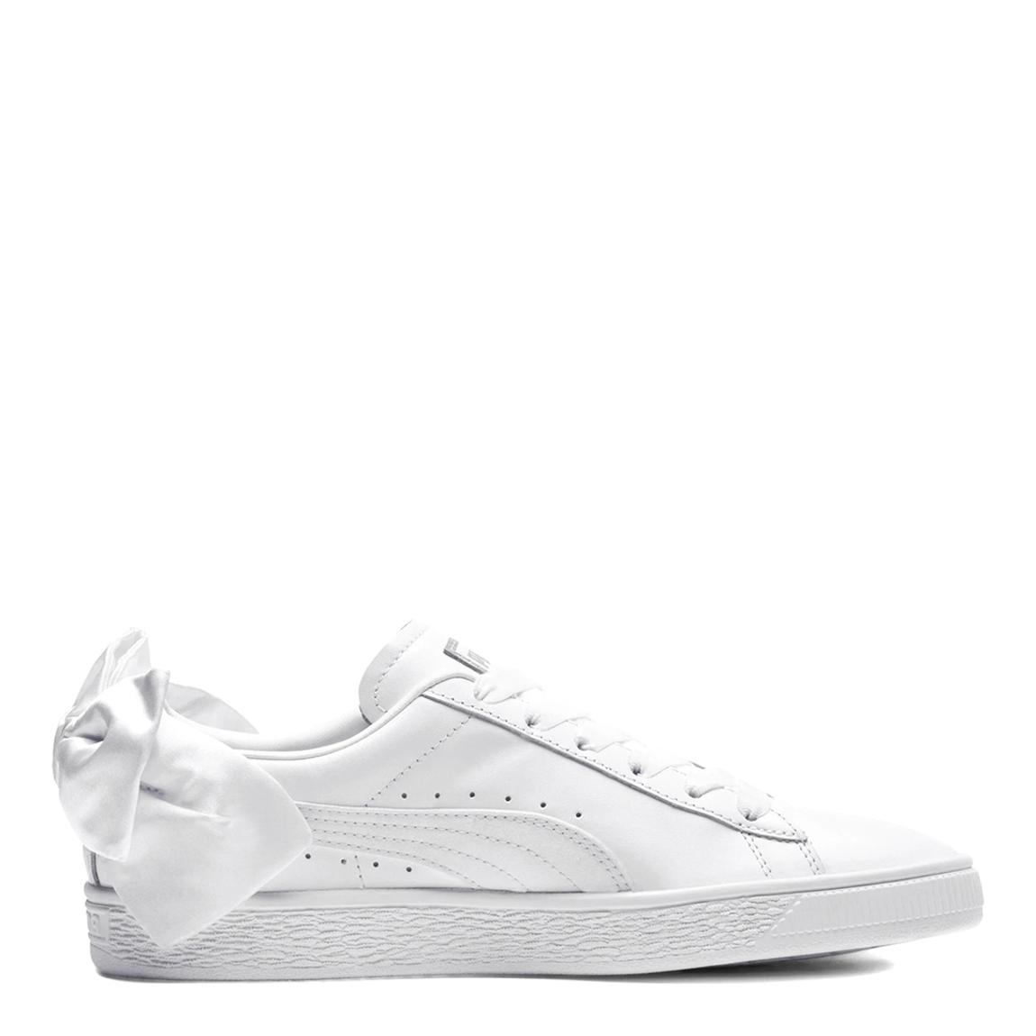 White Basket Bow Trainers main product photo