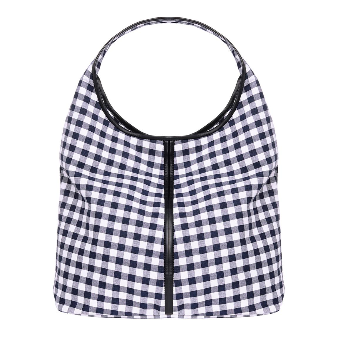 Navy/White Check Lula Bag main product photo
