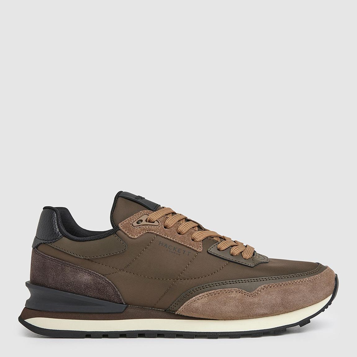 Black Leather Blend Branded Trainers main product photo