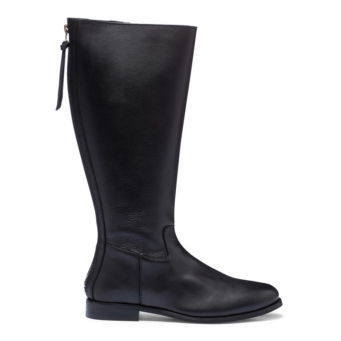 Black Leather Tassle Riding Boots main product photo