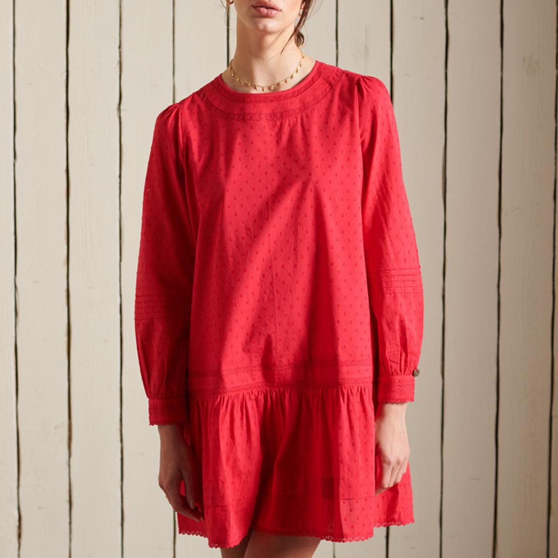Red Lace Mini Dress main product photo