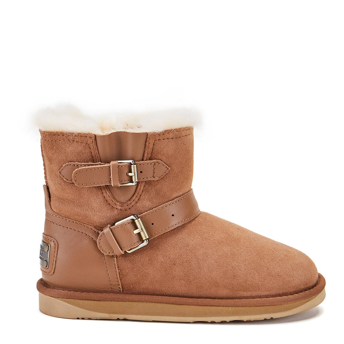 Chestnut Machina Extra Short Sheepskin Boots main product photo