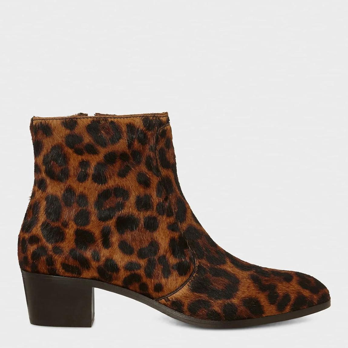 Brown Shona Leather Ankle Boots main product photo
